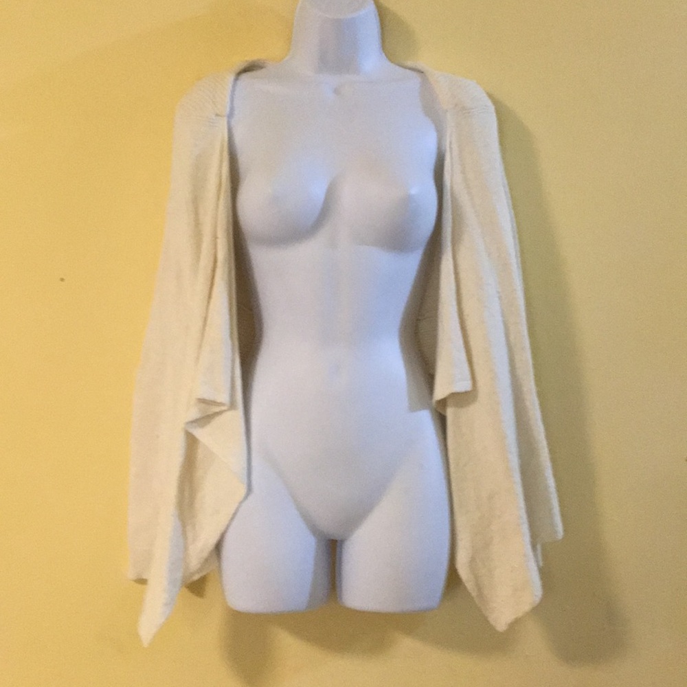 {Anthro} "Moth" Draped Open Cardigan